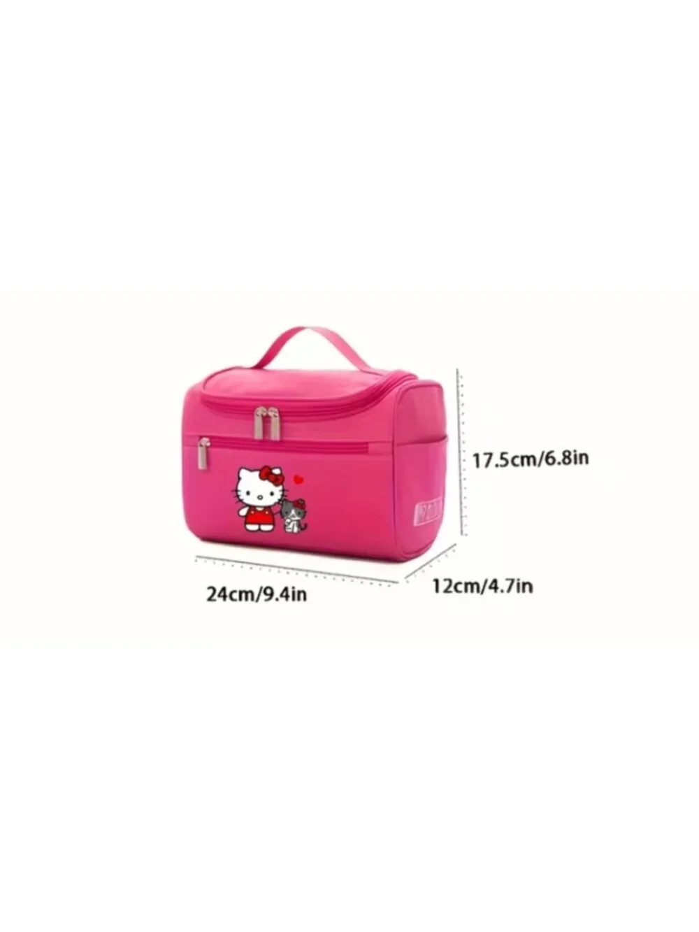 Hello Kitty Pink Travel Toiletry Bag Hanging Makeup Organizer Cosmetic Case